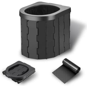 Portable Camping Toilet and 20 Bags for $20