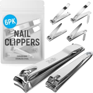 Stainless Steel Curved Nail Clippers 6-Pack for $6 Stainless Steel Curved Nail Clippers 6-Pack for $6