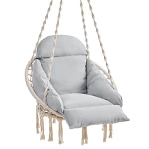 SONGMICS Hanging Chair, Hammock Chair with Large, Thick Cushion, Boho Swing Chair for Bedroom, for $90