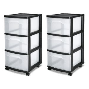 Sterilite 3-Drawer Cart: 2 for $19 Sterilite 3-Drawer Cart: 2 for $19