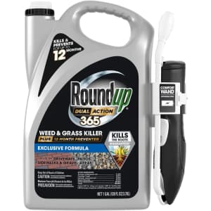 Roundup Dual-Action 365 Weed & Grass Killer Plus 12-Month Preventer 1-Gallon Bottle for $40