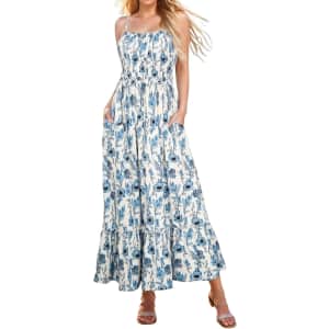 Women's Summer Maxi Dress for $14
