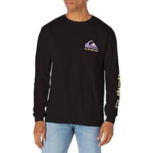 Quiksilver Men's Long Sleeve Logo T-Shirt Tee, Black AQYZT07975, Medium for $18 Quiksilver Men's Long Sleeve Logo T-Shirt Tee, Black AQYZT07975, Medium for $18