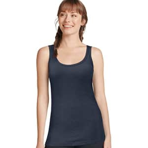 Jockey Women's Activewear Rib Tank, Navy Heather, L for $15