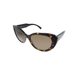 Versace VE 4378 108/73 Havana Plastic Cat-Eye Sunglasses Brown Gradient Lens for $151