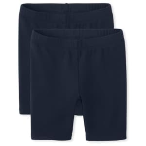 Gymboree,Girls,and Toddler Bike Shorts,Navy 2-Pack,2 Years for $10