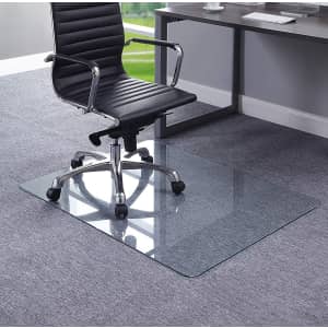 Lorell 36" Tempered Glass Chair Mat for $65