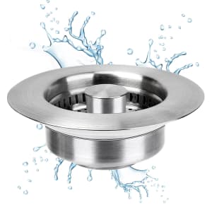 WarmSpray Kitchen Sink 3-in-1 Drain Strainer and Stopper for $8