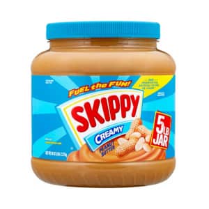 Skippy 5-lbs. Creamy Peanut Butter for $8.14 via Sub & Save Skippy 5-lbs. Creamy Peanut Butter for $8.14 via Sub & Save