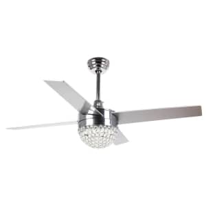Parrot Uncle Dreyer 48" Indoor Crystal Ceiling Fan w/ LED Light Kit and Remote for $159 Parrot Uncle Dreyer 48" Indoor Crystal Ceiling Fan w/ LED Light Kit and Remote for $159
