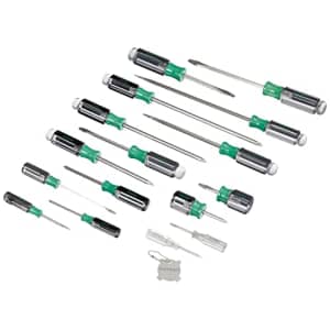 Amazon Brand - Denali 17-Piece Slotted/Phillips Screwdriver Set for $50