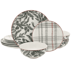 Bee & Willow Vail 12-Piece Dinnerware Set for $40