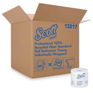 Scott Essential Professional Bulk Toilet Paper 80-Pack for $38 via Sub & Save Scott Essential Professional Bulk Toilet Paper 80-Pack for $38 via Sub & Save
