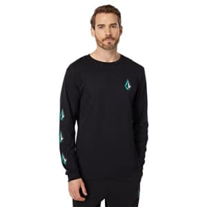 Volcom Men's Deadly Long Sleeve T-Shirt, Black Multi Stone, X-Large for $30