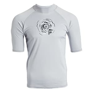 Kanu Surf Men's Standard Fiji UPF 50+ Short Sleeve Sun Protective Rashguard Swim Shirt, Horizon for $16