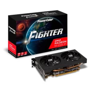 PowerColor Fighter AMD Radeon RX 6500 XT Gaming Graphics Card with 4GB GDDR6 Memory for $167