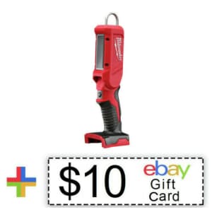 Milwaukee 18V Li-Ion LED Stick Light (Bare Tool) w/ $10 eBay GC for $56 Milwaukee 18V Li-Ion LED Stick Light (Bare Tool) w/ $10 eBay GC for $56