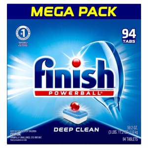 Finish All In 1 Powerball 94-Count Dishwashing Tablets for $12 via Sub & Save Finish All In 1 Powerball 94-Count Dishwashing Tablets for $12 via Sub & Save