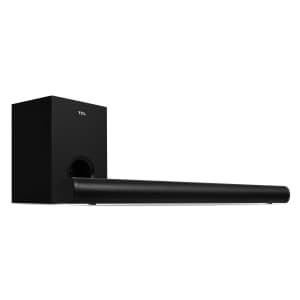 TCL Alto 5+ 2.1 Channel Home Theater Sound Bar with Wireless Subwoofer for $49