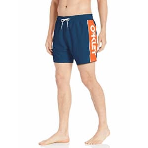 Oakley Men's Barnie Beach Block 16, Blackout, XL for $22 Oakley Men's Barnie Beach Block 16, Blackout, XL for $22