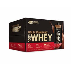 Optimum Nutrition Gold Standard 100% Whey Protein Shake, Ready to Drink, Gluten Free, 24g Protein, for $14 Optimum Nutrition Gold Standard 100% Whey Protein Shake, Ready to Drink, Gluten Free, 24g Protein, for $14