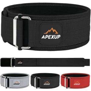 Apexup 4" Weight Lifting Belt for $19