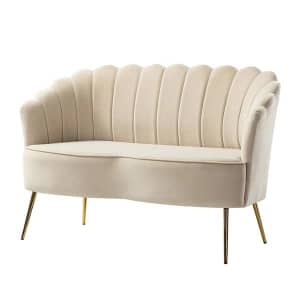 Jayden Creation Yeran Velvet 50" 2-Seat Loveseat for $484