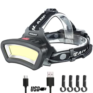 Darkbeam USB Rechargeable Headlamp for $13