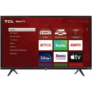 TCL 32" Class 3 Series 32S331 720p LED Roku Smart TV for $108
