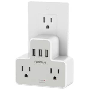 Tessan Outlet Splitter w/ USB for $11