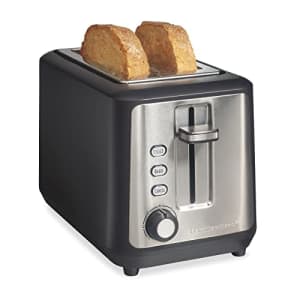 Hamilton Beach Gourmet 2 Slice Slot Toaster with Extra Long & Wide Slots, Sure-Toast Technology, for $40