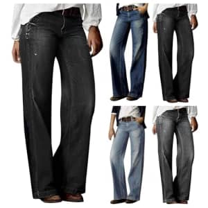 Women's Baggy Boyfriend Jeans for $19