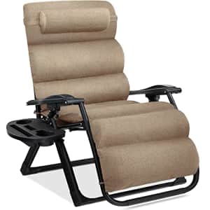 Best Choice Products Oversized Zero Gravity Chair, Folding Outdoor Patio Recliner, XL Anti Gravity for $85