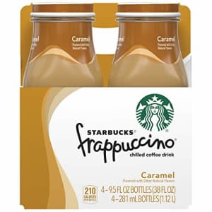 Starbucks Frappuccino Coffee Drink, Caramel, 9.5 oz (4 Pack) for $9