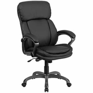 Flash Furniture High Back Black LeatherSoft Executive Swivel Ergonomic Office Chair with Lumbar for $168 Flash Furniture High Back Black LeatherSoft Executive Swivel Ergonomic Office Chair with Lumbar for $168