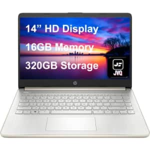 hp Stream Laptop, 14" HD Display, Intel Celeron N4020 Processor, 16GB Memory, 320GB Storage (64GB for $329 hp Stream Laptop, 14" HD Display, Intel Celeron N4020 Processor, 16GB Memory, 320GB Storage (64GB for $329