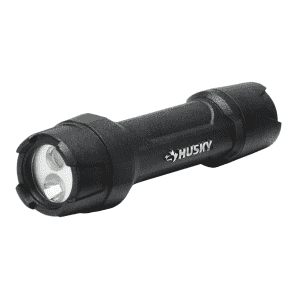 Husky 500-Lumen Stainless Steel Core Multi-Setting LED Flashlight w/ Batteries for $12 Husky 500-Lumen Stainless Steel Core Multi-Setting LED Flashlight w/ Batteries for $12