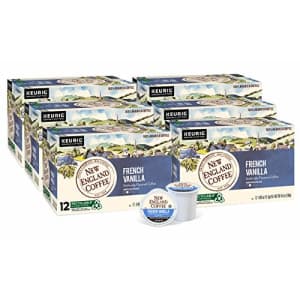 New England Coffee French Vanilla Medium Roast K-Cup Pods 12 ct. Box (Pack of 6) for $36