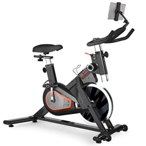 Women's Health Men's Health Indoor Cycling Exercise Bike with Silent Belt Drive, 14 Level Magnetic for $299