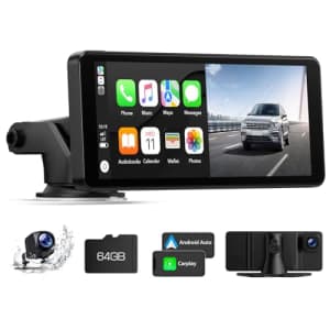 6.86" Portable Wireless Car Stereo for $85