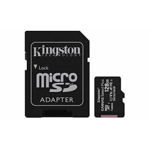 Kingston 128GB microSDXC Canvas Select Plus Class 10 Flash Memory Card SDCS2 Memory for $8
