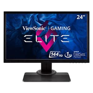 ViewSonic Elite XG240R 24 Inch 1080p 1ms 144Hz RGB Gaming Monitor with FreeSync Eye Care Advanced for $118