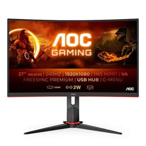 AOC C27G2ZU/BK 27 Inches VA LED Monitor 1920 x 1080 for $259
