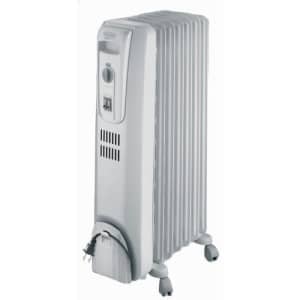 DeLonghi Oil-Filled Radiator Space Heater, Full Room Quiet 1500W, Adjustable Thermostat 3 Heat for $85 DeLonghi Oil-Filled Radiator Space Heater, Full Room Quiet 1500W, Adjustable Thermostat 3 Heat for $85