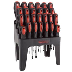 Stalwart 26 Piece Screwdriver Set with Wall Mount, Stand and Magnetic Tips- Precision Kit Including for $36