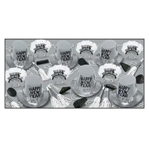 Beistle Platinum Assortment for 50 People New Years Eve Party Supplies Photo Booth Props Hats, for $132