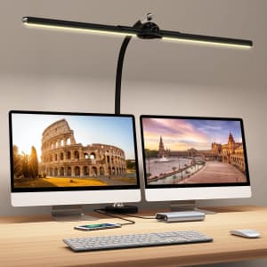 24W LED Desk Lamp w/ Clamp for $25