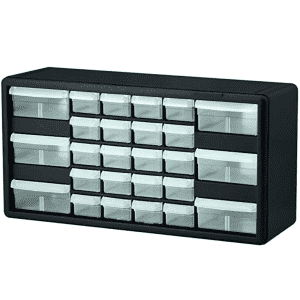 Akro Mils 26-Drawer Plastic Parts Storage Hardware and Craft Cabinet for $27