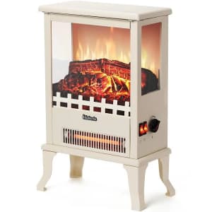 Turbro Suburbs 1,500W Infrared Electric Fireplace Stove Stove Heater for $80