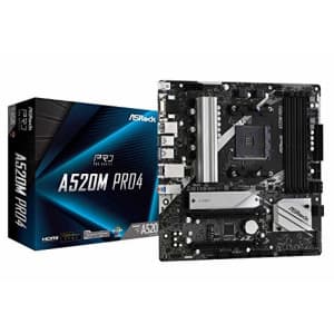 ASRock A520M Pro4 AMD Ryzen 3000/4000 Series (Soket AM4) Compatible with A520 Chipset, Micro ATX for $98 ASRock A520M Pro4 AMD Ryzen 3000/4000 Series (Soket AM4) Compatible with A520 Chipset, Micro ATX for $98
